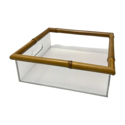 BANDEJA DE ACRÍLICO COM BAMBU M